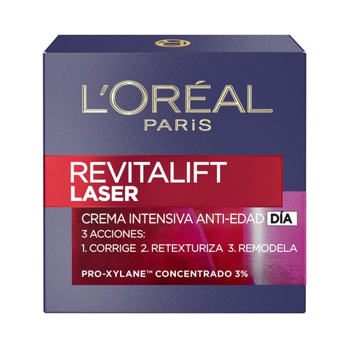 L´ORÉAL PARIS Revitalift Láser 50 ml Crema de día antiedad intensiva con Proxylane.