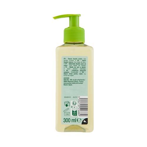 COSMIA Bio Jabón de manos líquido con hojas de olivo ecológico 300 ml.