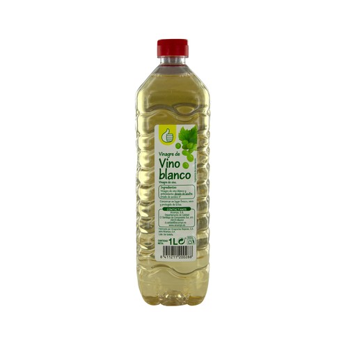 Imagen de Vinagre de vino blanco PRODUCTO ECONÓMICO ALCAMPO botella de 1 l.