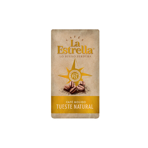 Café molido natural LA ESTRELLA 250 g.