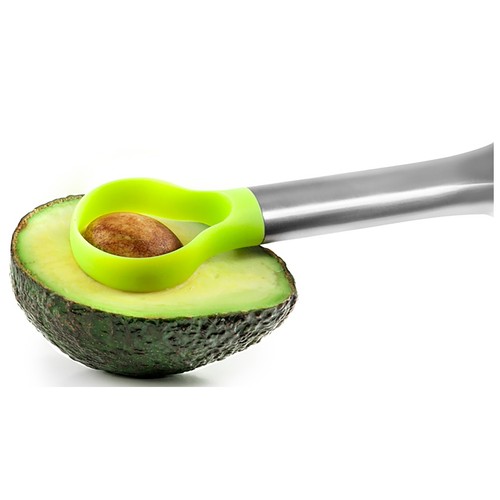 Laminador de aguacate acero y plástico, 10x12cm IBILI.