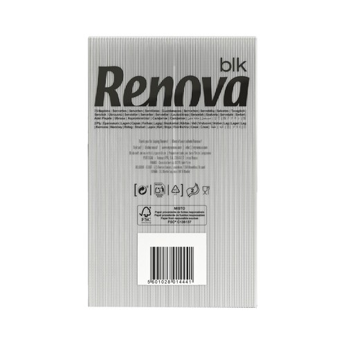 RENOVA Servilletas de papel desechables 39 x 39 cm RENOVA 75 uds.