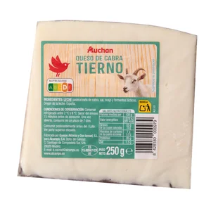 AUCHAN Queso de cabra tierno 250 g Producto Alcampo.