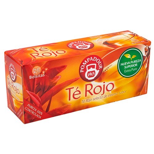 Imagen de Té Rojo POMPADOUR Caja 25 Sobres 16 gr.