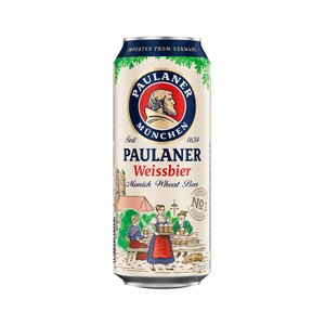 Imagen de PAULANER Weissbier Cerveza de trigo alemana lata de 500 ml.