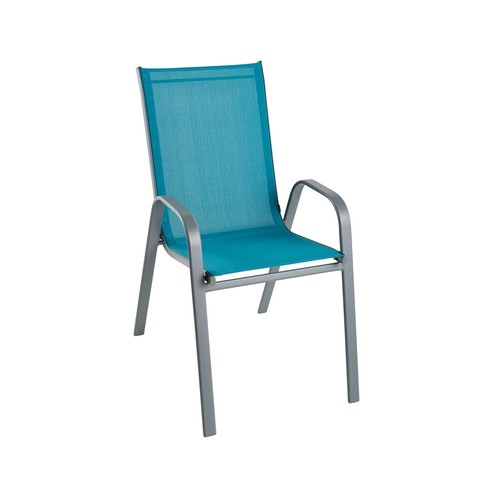 Sillón acero - textileno color crepúsculo, GARDENSTAR.