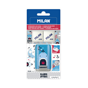 Imagen de Blíster afilaborra Shark Attack + 2 gomas de recambio 430, MILAN.