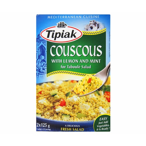 TIPIAK Couscous con menta y limón paquete de 250 g.