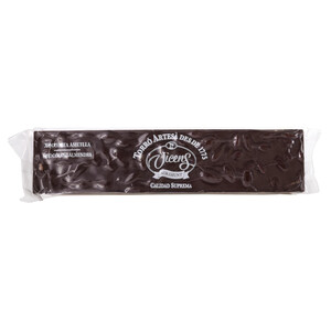 Imagen de VICENS Turrón de chocolate bitter con almendras 300 g.