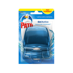 PATO Recambio de WC gel azul limpia y perfuma PATO 2 uds. de 55 ml.