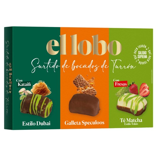 EL LOBO Turrones surtidos de bocados 162 g.