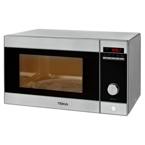 Microondas con grill TEKA MWE230G digital, color inox, capacidad 23L, potencia 800W, grill: 1000W.