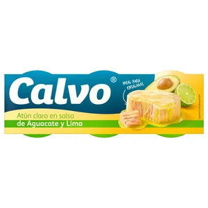 CALVO Atún claro en salsa de aguacate y lima 3X52g