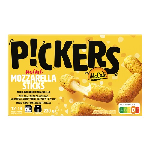 McCAIN Pickers Mini palitos rellenos de queso mozzarella 230 g.