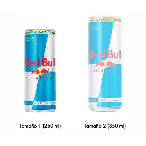 RED BULL SUGAR FREE Bebida energética sin azúcar  lata 250 ml.