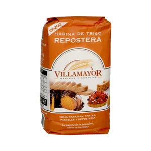 VILLAMAYOR Harina de trigo ideal para repostería 1 kg.