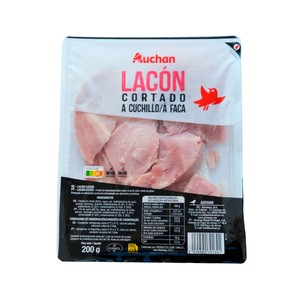Imagen de AUCHAN Lacón cocido cortado a cuchillo