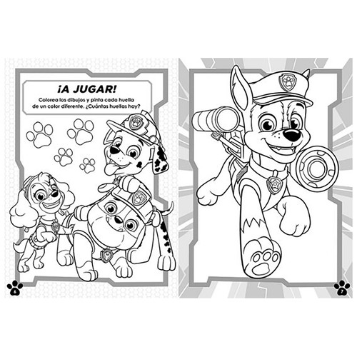 Patrulla canina superpatrulla. Libro de colorear. Nickelodeon. BEASCOA