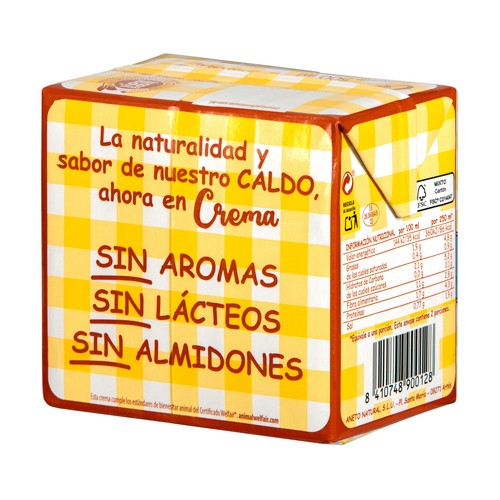 ANETO Crema natural pollo asado con verduras 500 g.