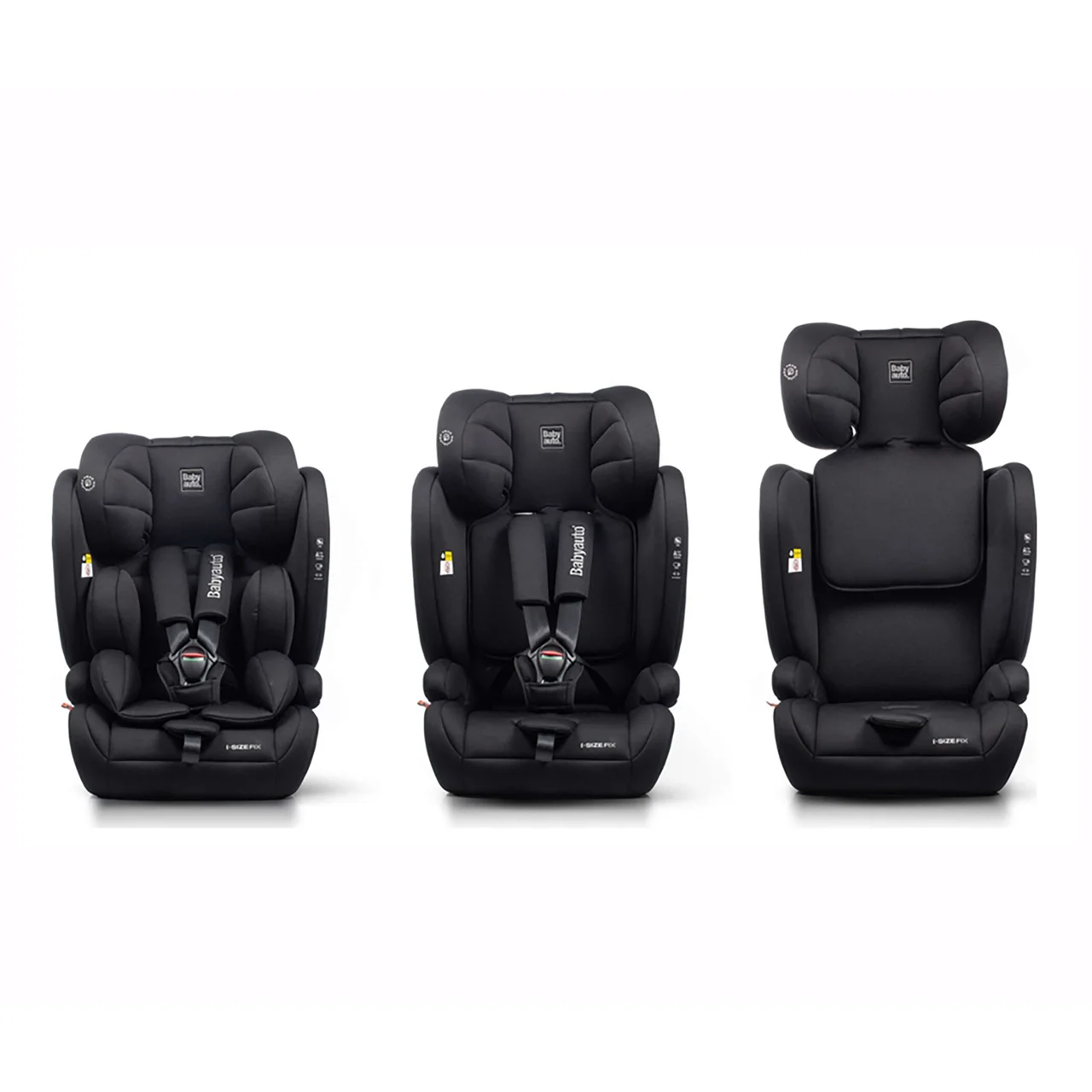 Silla de auto Konar, I-Size (76-150cm), color negro.