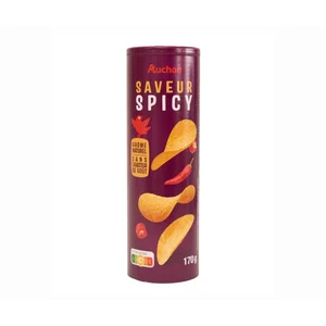 PRODUCTO ALCAMPO Patatas con forma de teja y sabor picante PRODUCTO ALCAMPO 170 g.