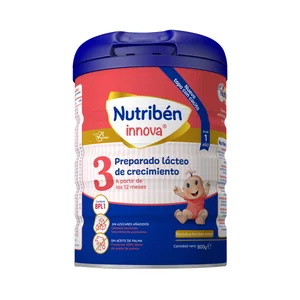 NUTRIBÉN Preparado lácteo (3) de crecimiento a partir de 12 meses NUTRIBÉN Innova 800 g.
