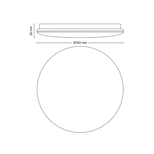 Plafón LED 32cm, modelo Moire 17W 1900lm 2700K . PHILLIPS