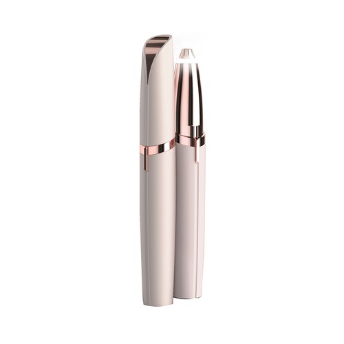Depliadora cejas PRECIOSA, baño de oro 18K, luz integrada, punta de precisión.