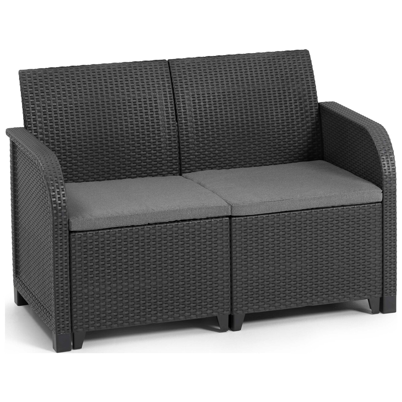 Conjunto jardín con sofá, 2 sillones individuales y mesa, KETER