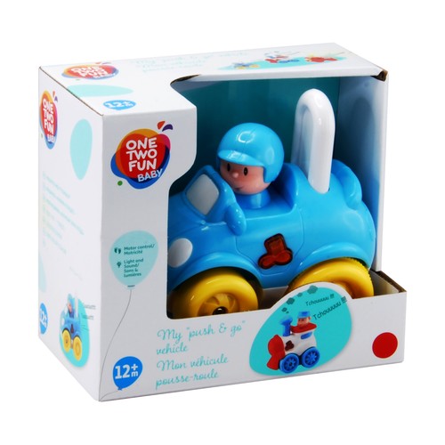 Divertido vehículo, tres modelos diferentes, corre pulsando un botón ONE TWO FUN ALCAMPO.