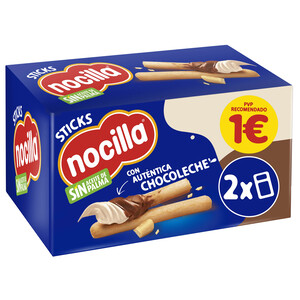 Imagen de NOCILLA Crema de cacao y avellanas, dos sabores, con sticks pack de 2 uds. 30 g.