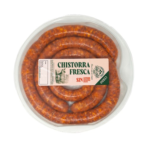 PEÑA CRUZ Chistorra fresca de cerdo, elaborada sin gluten, ni lactosa ni soja 375 g.