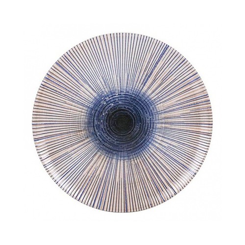 Plato llano de loza, 26cm, LA MEDITERRÁNEA.