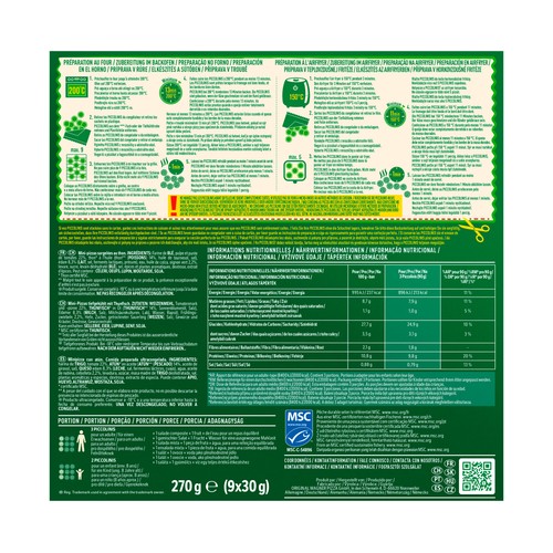 PICCOLINIS Minipizza congelada con atún de Buitoni 9 x 30 g.