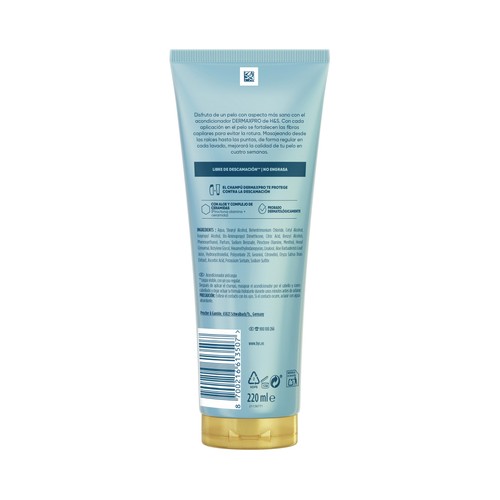 H&S Derma xpro Acondicionador calmante para cabello seco y dañado 220 ml.