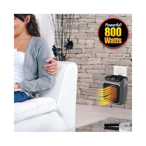 Calefactor de pared portátil HANDY HEATER Turbo 800, 800W, termostato, temporizador.