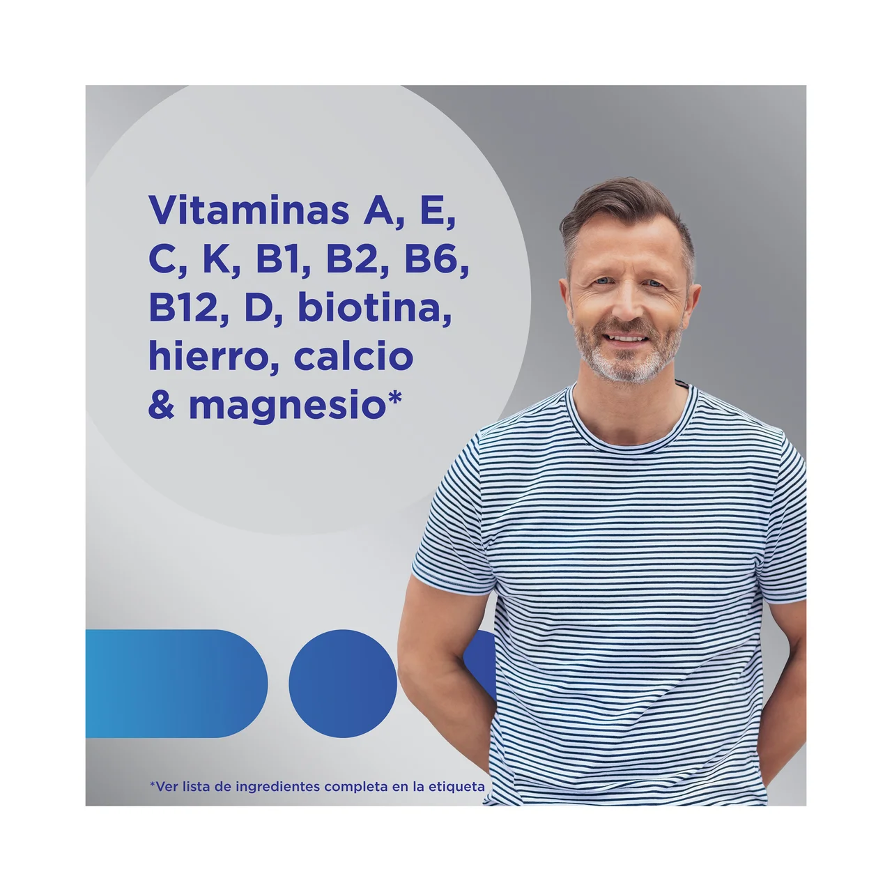 Hombre 50 + Complemento nutricional específico para hombres de más de 50 años 30 comprimidos.