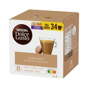 DOLCE GUSTO Café en cápsulas cortado I6, 34 uds.