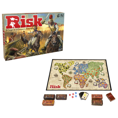 Juego de mesa de estrategia Risk, de 2 a 5 jugadores HASBRO.