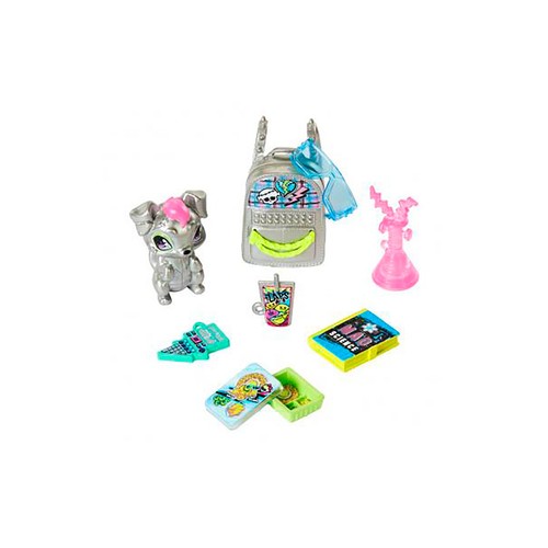MONSTER HIGH Frankie Stein Muñeca articulada con mascota y accesorios de moda, 25cm juguete +4 años