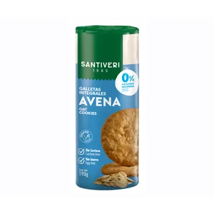 SANTIVERI Galletas integrales con avena 0 % 190 g.