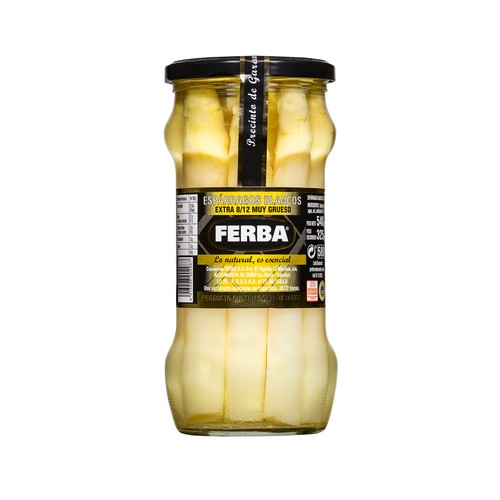 FERBA Espárragos blancos extra 8/12 pzs muy gruesos 540 g.