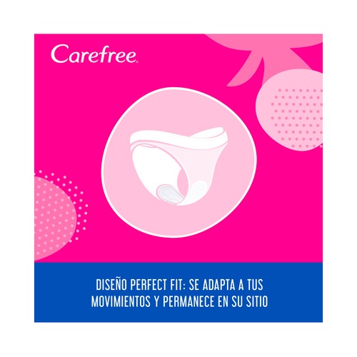 CAREFREE Flexiform Salvaslips transpirables, sin fragancia para todo tipo de bragitas 30 uds.