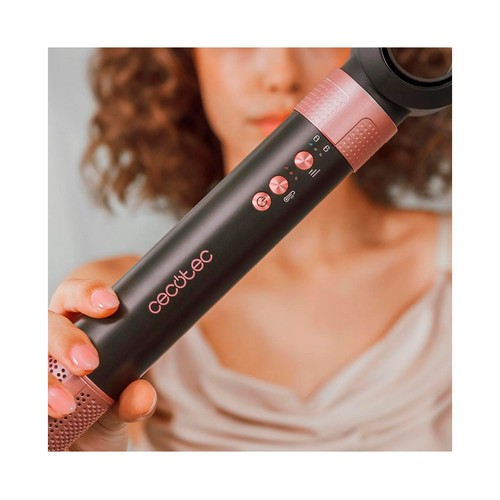 Moldeador 14 en 1 Bamba Cerámic Care AirGlam color azul, CECOTEC..