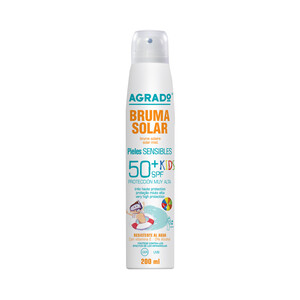 AGRADO Protector solar para niños con pieles sensibles y con FPS 50+ (muy alto) AGRADO Kids 200 ml.