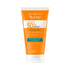 THERMALE AVÉNE Cleanance Protector solar con FPS 50+ (muy alto), para pieles grasa con imperfecciones 50 ml.