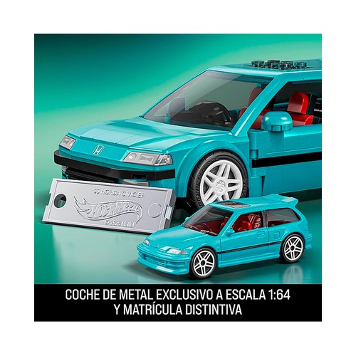 Mattel brick shop hot wheels speed  honda civic ef.MATTEL.