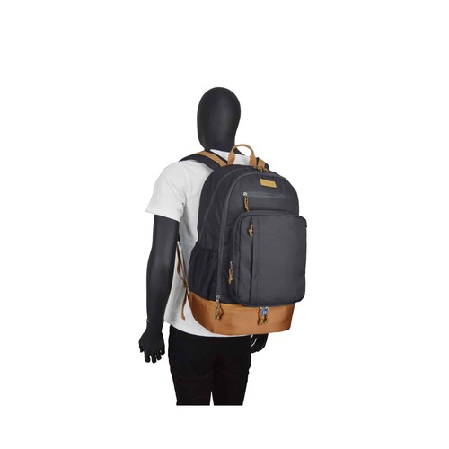 Mochila de viaje Atenas L, color gris 30L, AIRPORT ALCAMPO.