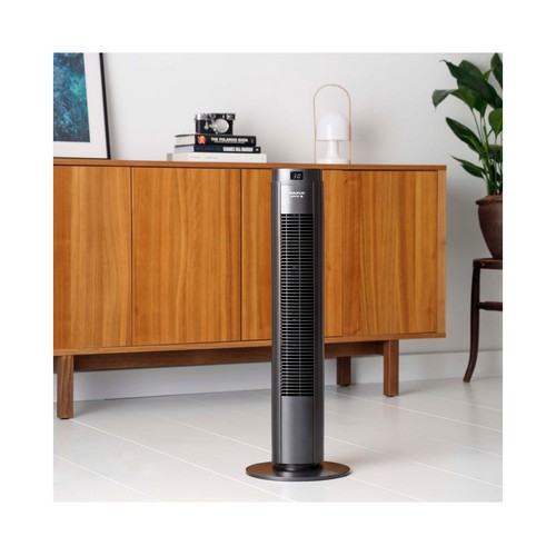 Ventilador de torre TAURUS Babel Digital, potencia 50W, 4 velocidades, temporizador, altura 76cm.