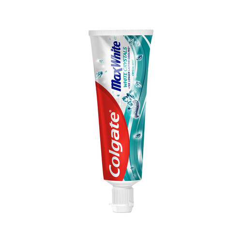 COLGATE Pasta de dientes blanqueante con cristales de menta COLGATE Max white 75 ml.
